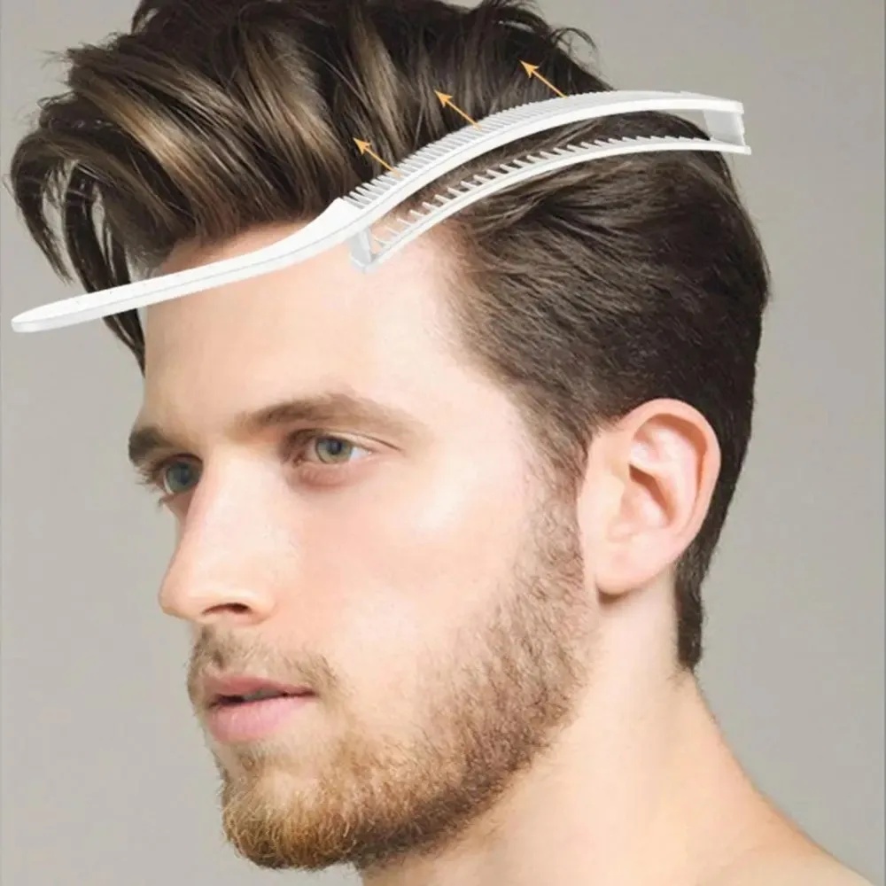Binding Machine Comb - 理髪フェードコーム新スタイルプロフェッショナル理容室ヘアカット曲線位置決めコーム耐熱フラットトップコームヘアツール