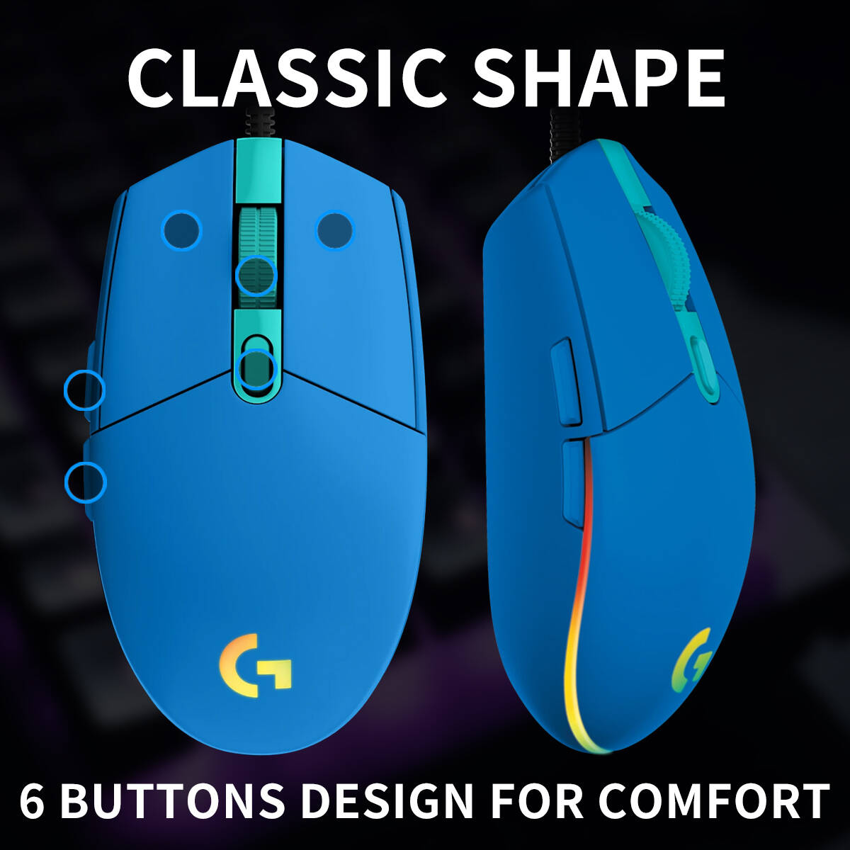 ロジクール G203 有線ゲーミングマウス 調整可能なDPI - Logitech Mouse G203 のレビューと価格