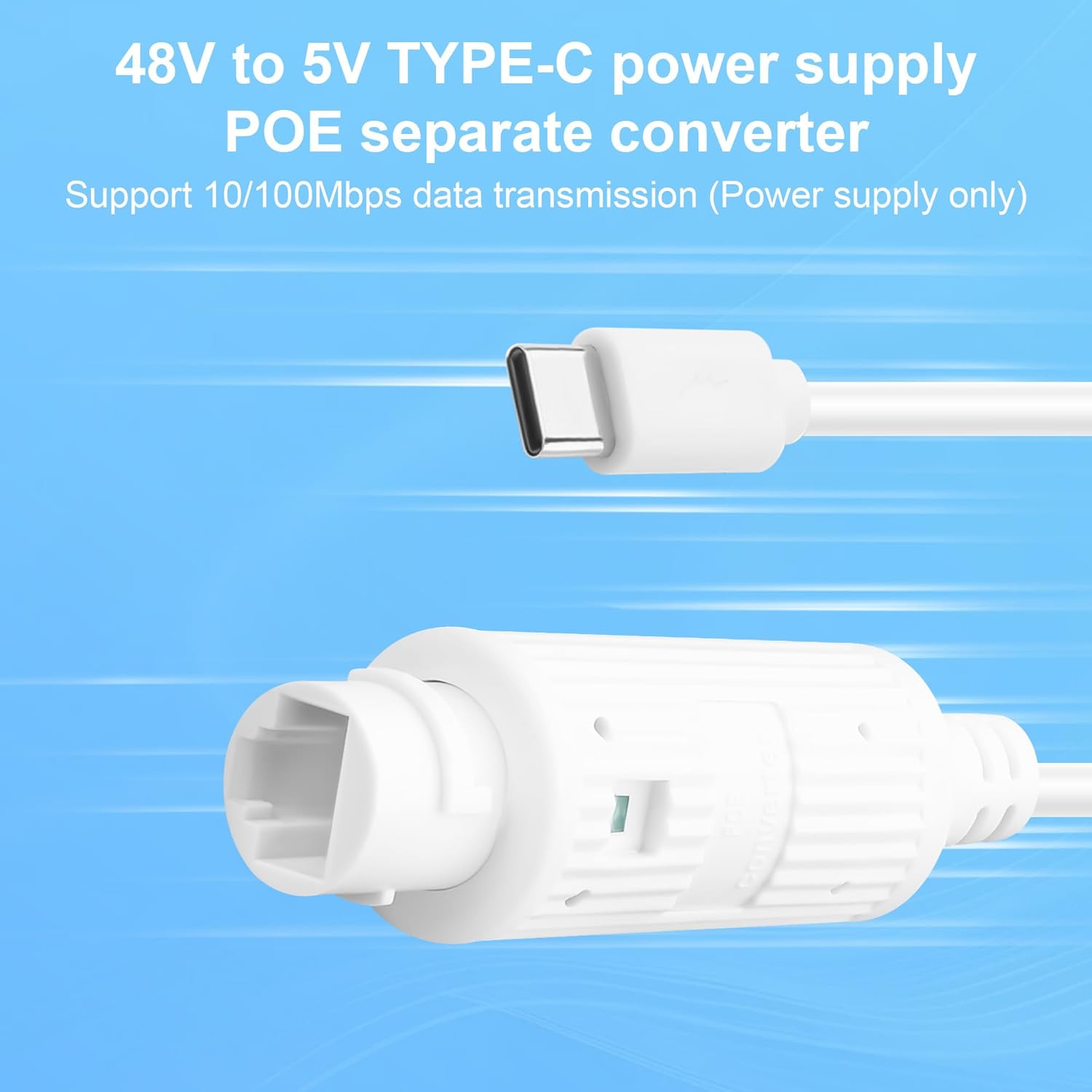 POE to USB-C 電源コンバーター RJ45 メス  - Power Over Ethernet のレビューと価格