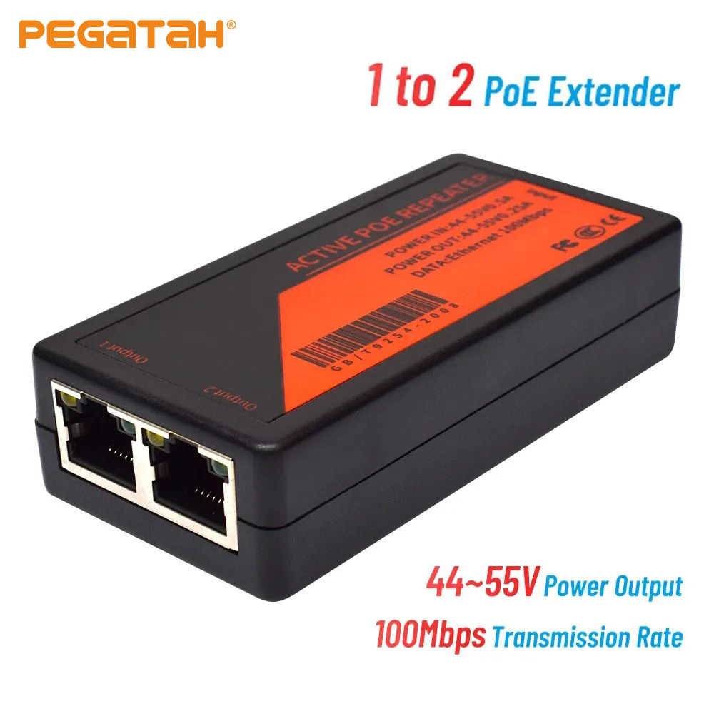 1～2ポートPoEエクステンダー。100Mbpsのネットワー - Power Over Ethernet のレビューと価格